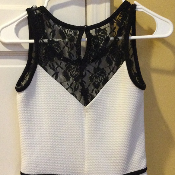 BCX white and black tank top,xs - Picture 5 of 7
